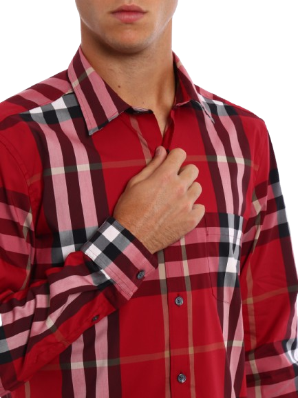 Burberry Red Chequered Shirt